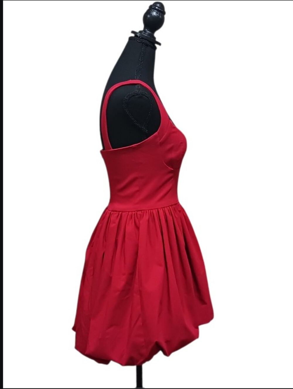 NBD Yaritza Bubble Mini Dress Red Cocktail - Picture 5 of 9